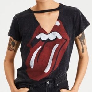AE: The Rolling Stones Cutout Graphic T-shirt